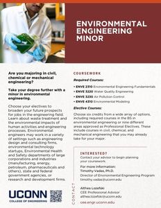 Environmental Engineering Minor Brochure Page